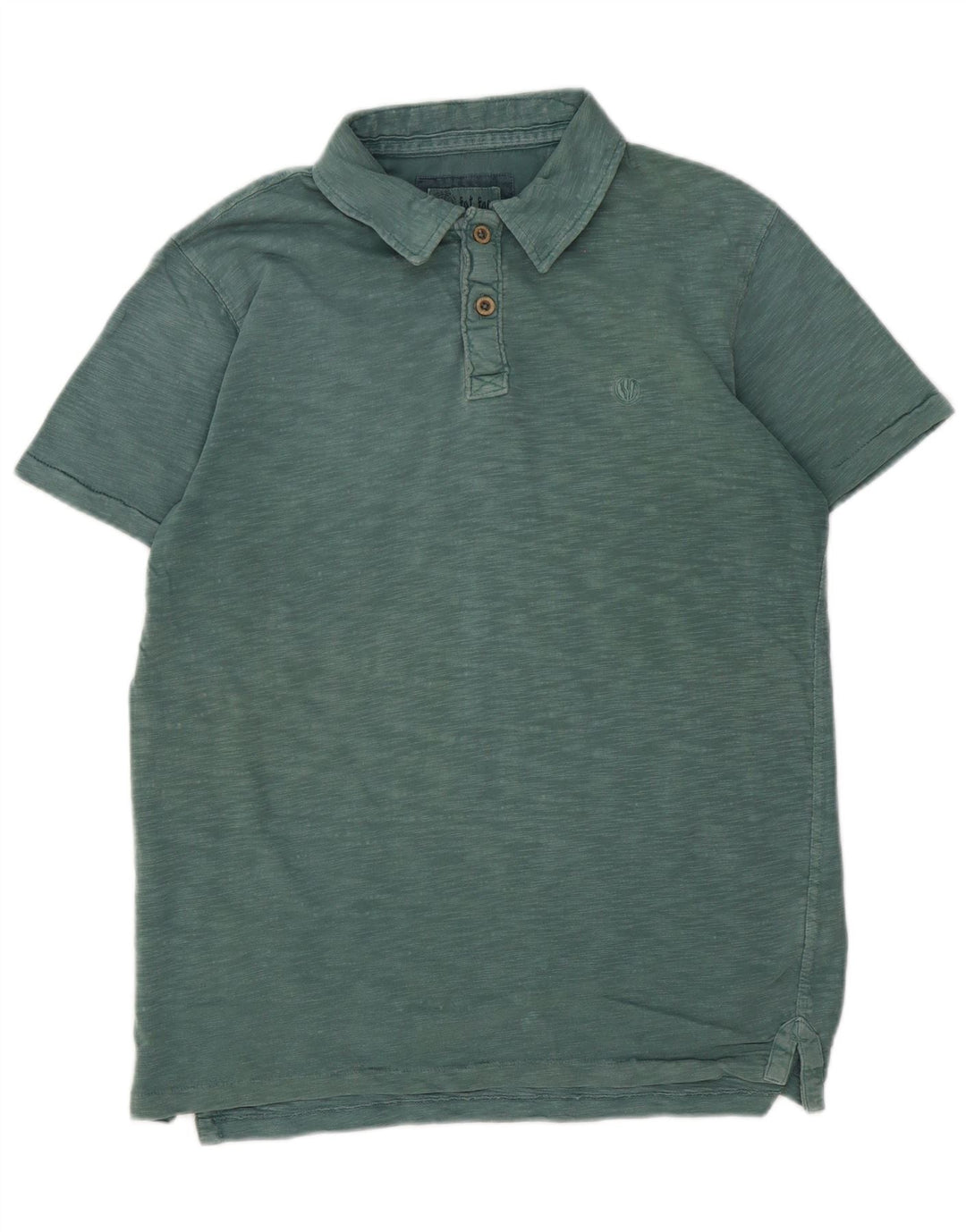 Fat Face Herren-Poloshirt, klein, grün gefleckte Baumwolle