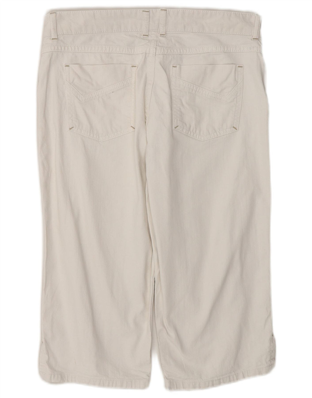 John Lewis Damen Bermudashorts UK 14 Large W32 Weiße Baumwolle