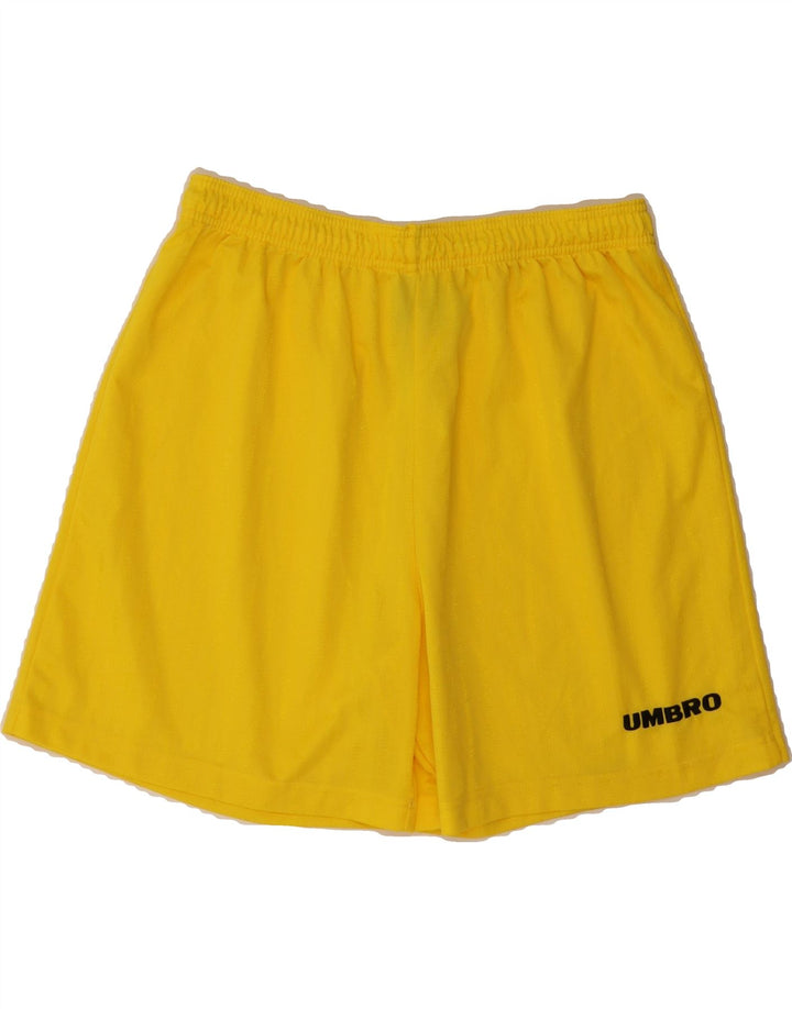 UMBRO Mens Sport Shorts XL Yellow Polyester Vintage Umbro and Second-Hand Umbro from Messina Hembry 