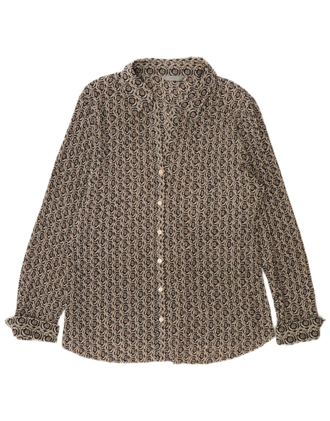 Marks & Spencer Damen formelles Hemd UK 18 XL grau geometrisch