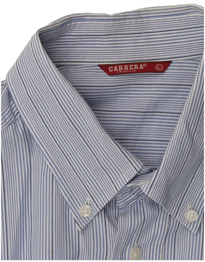 Carrera Herrenhemd groß blau gestreift