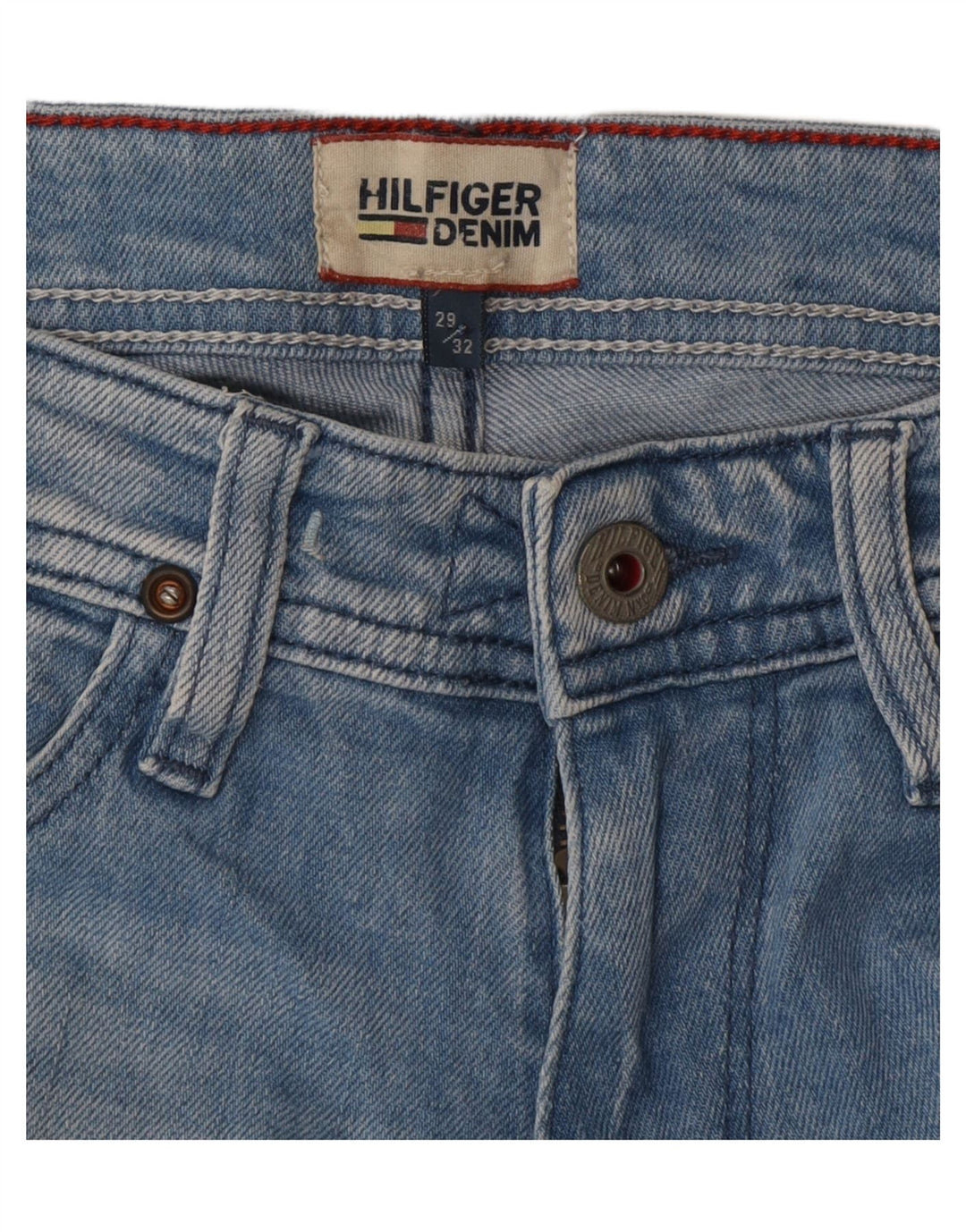 Tommy Hilfiger Damen Slim Jeans W29 L32 Blaue Baumwolle