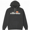 Ellesse Herren-Kapuzenpullover mit Grafik, mittelgraue Baumwolle