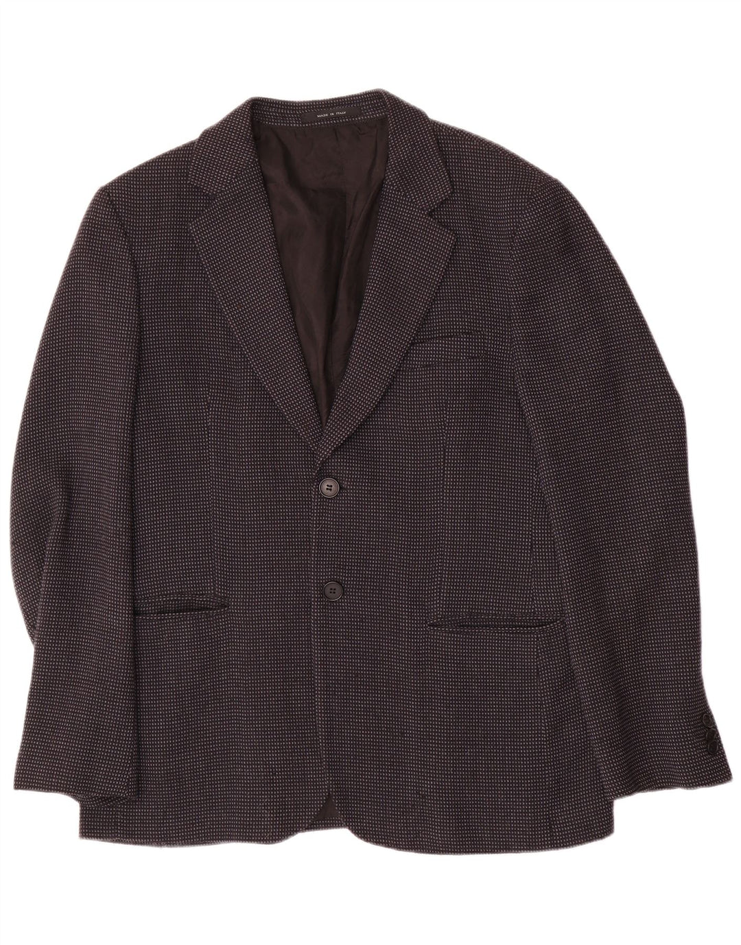 EMPORIO ARMANI Herren 2-Knopf-Blazerjacke IT 54 XL Grau gefleckte Wolle