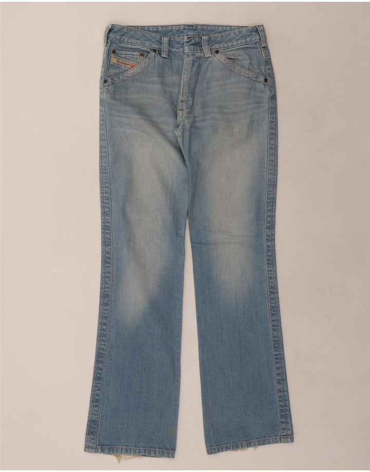 Diesel Damen Bootcut Jeans W32 L34 Blaue Baumwolle