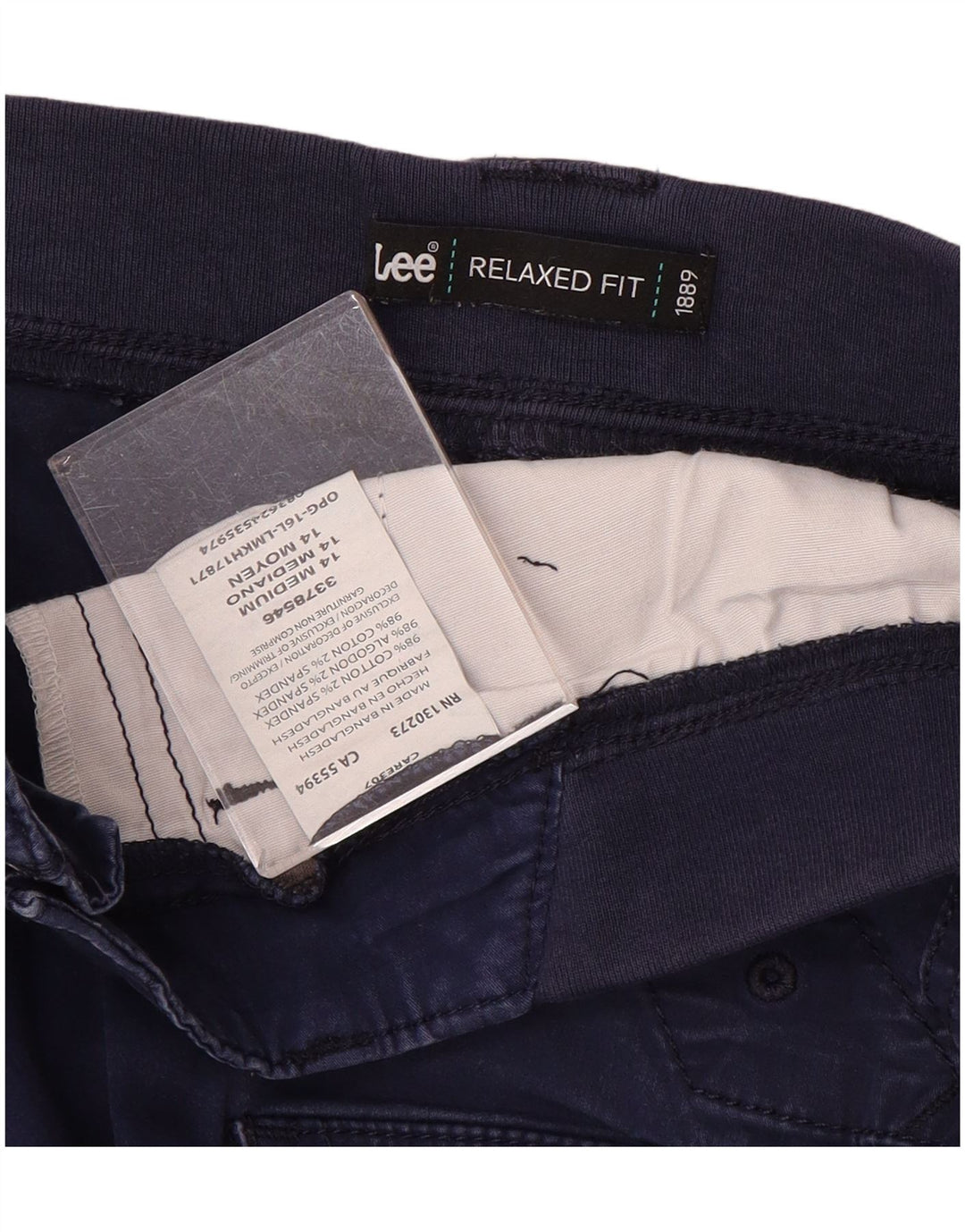 Lee Damen-Caprihose mit entspannter Passform, US 14, XL, W36, L23, Marineblau, Baumwolle