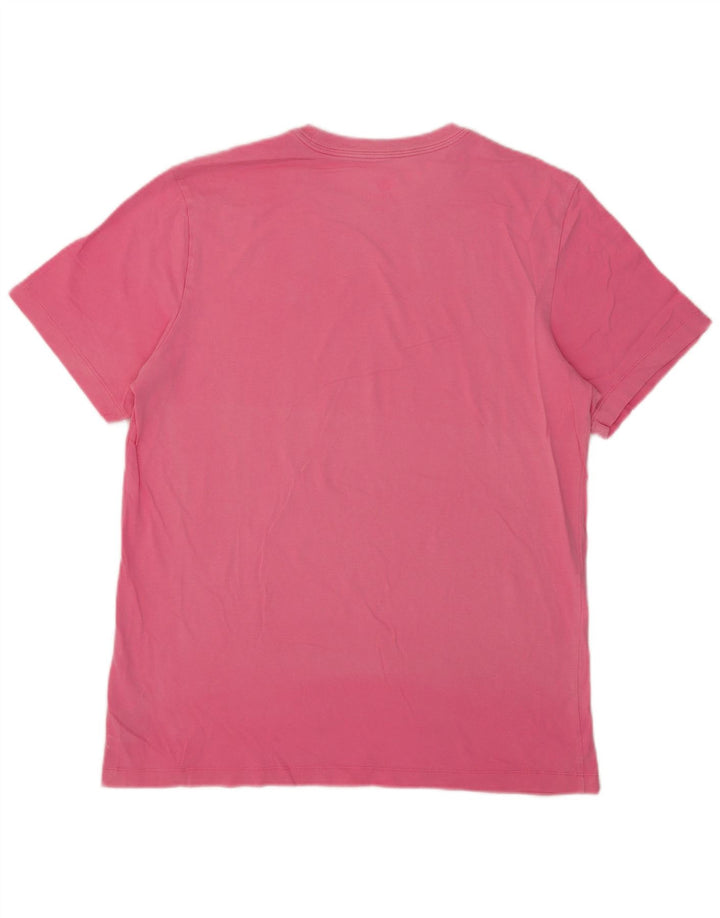 Nike Herren T-Shirt Top Large Rosa Baumwolle
