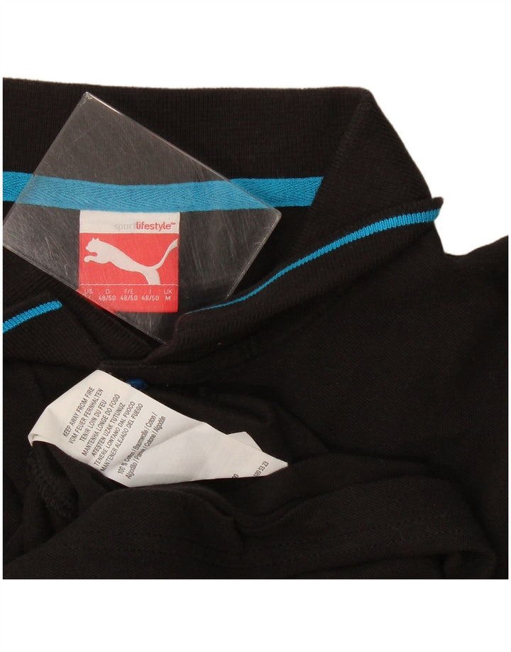 Puma Herren Poloshirt Medium Schwarz Baumwolle