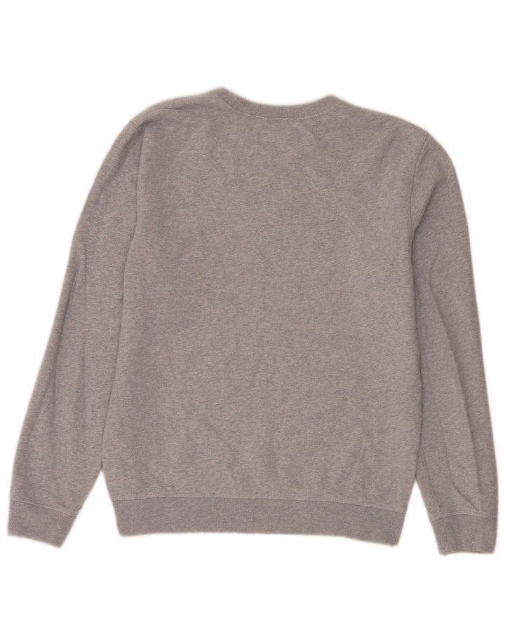 All Saints Herren-Sweatshirt-Pullover aus mittelgrauer Baumwolle