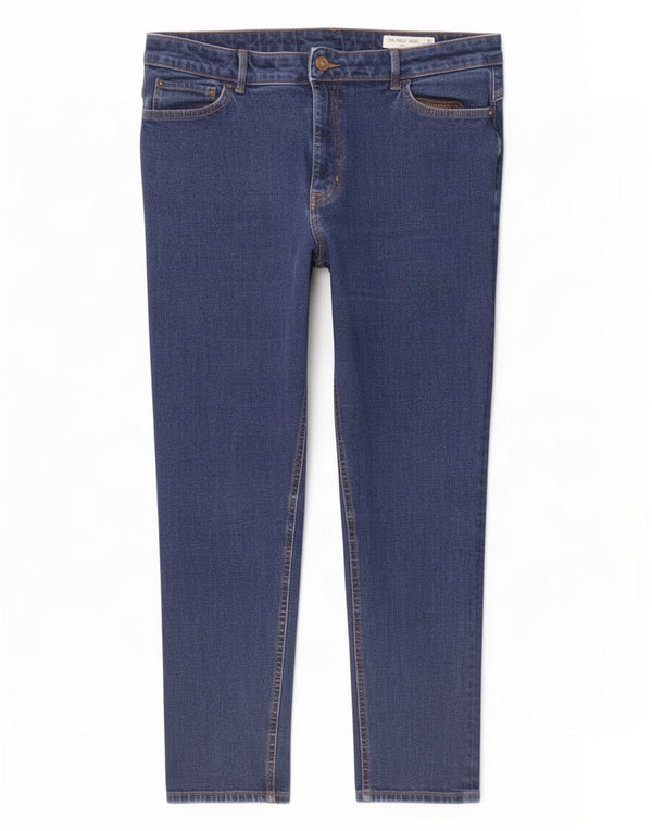 Marks & Spencer Damen-Cropped-Jeans UK 16 Large W34 L25 Marineblau