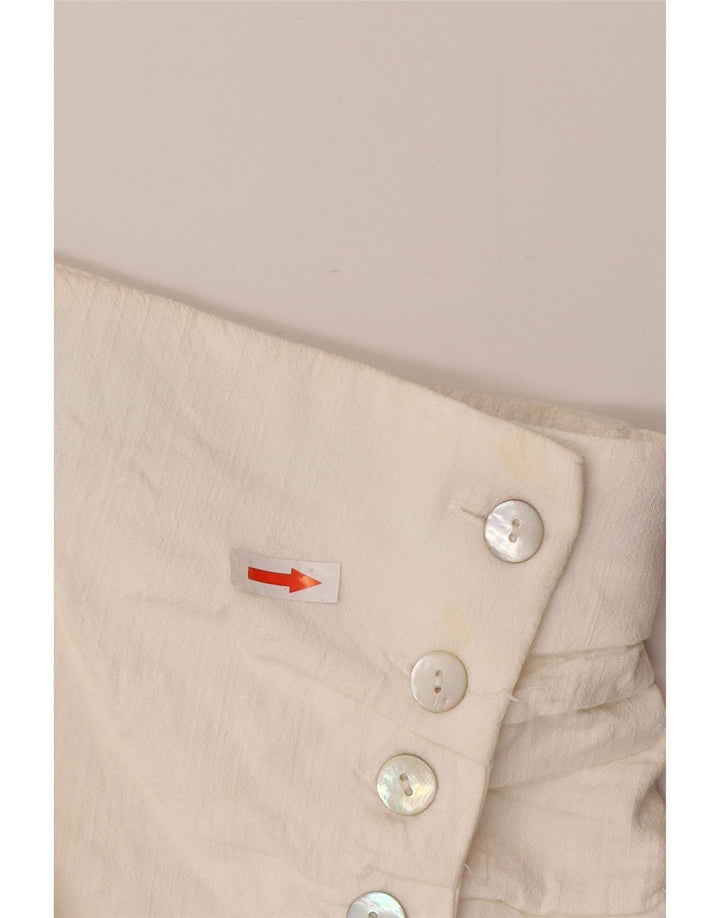Zara Damen Mini-Wickelrock, Größe S, W26, Weiß