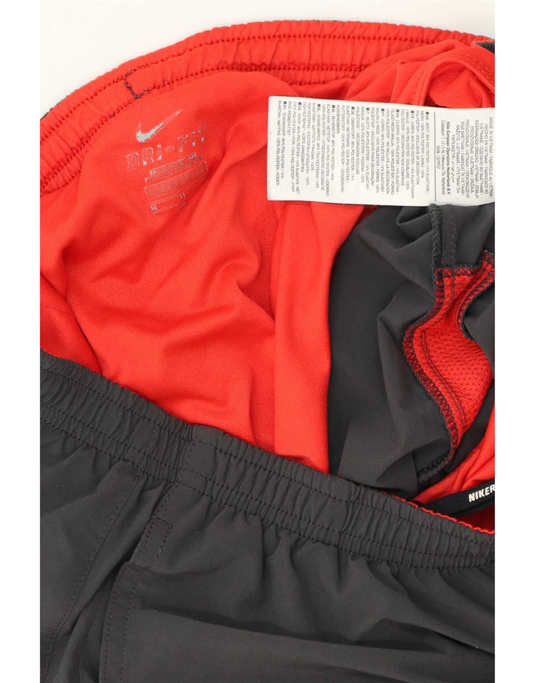 Nike Herren Dri Fit Sportshorts Mittelgraues Colourblock-Polyester