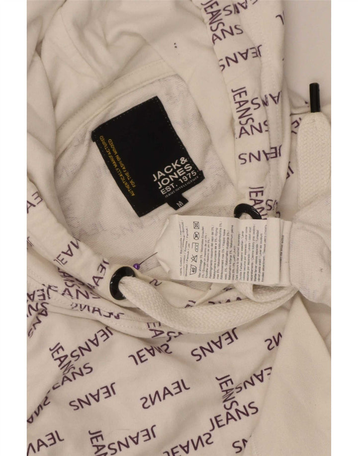 Jack & Jones Herren-Kapuzenpullover mit Grafik, mittelweiße Baumwolle