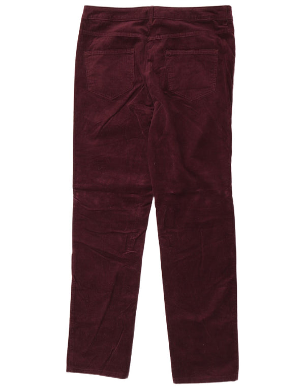 Marks & Spencer Damen Cordhose mit hoher Taille, UK 16, Größe L W32 L31 Pur