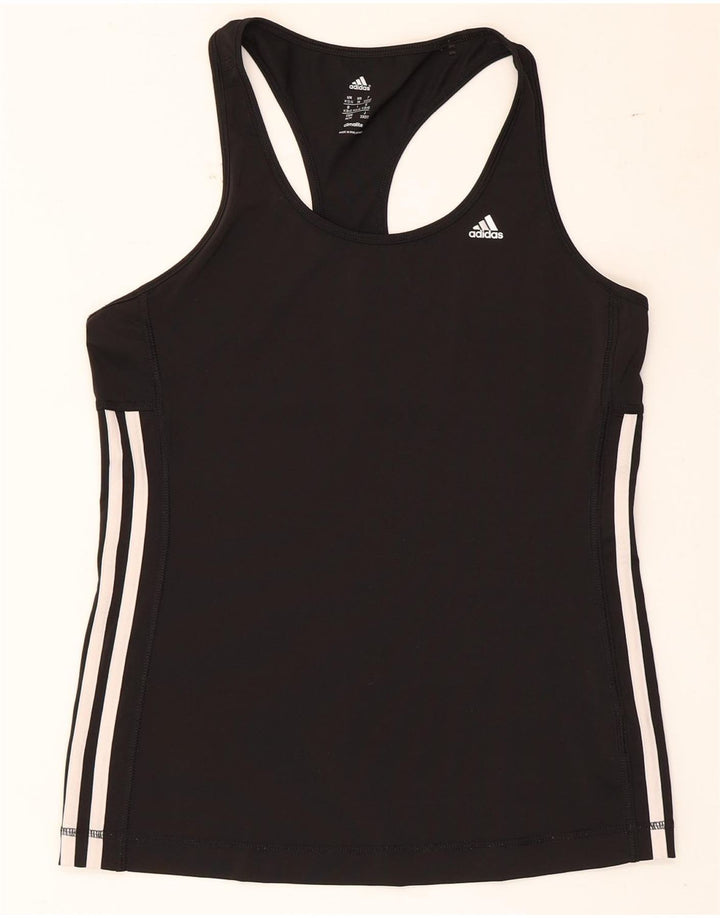 Adidas Damen Climalite Weste Top UK 12/14 Medium Schwarz Polyester