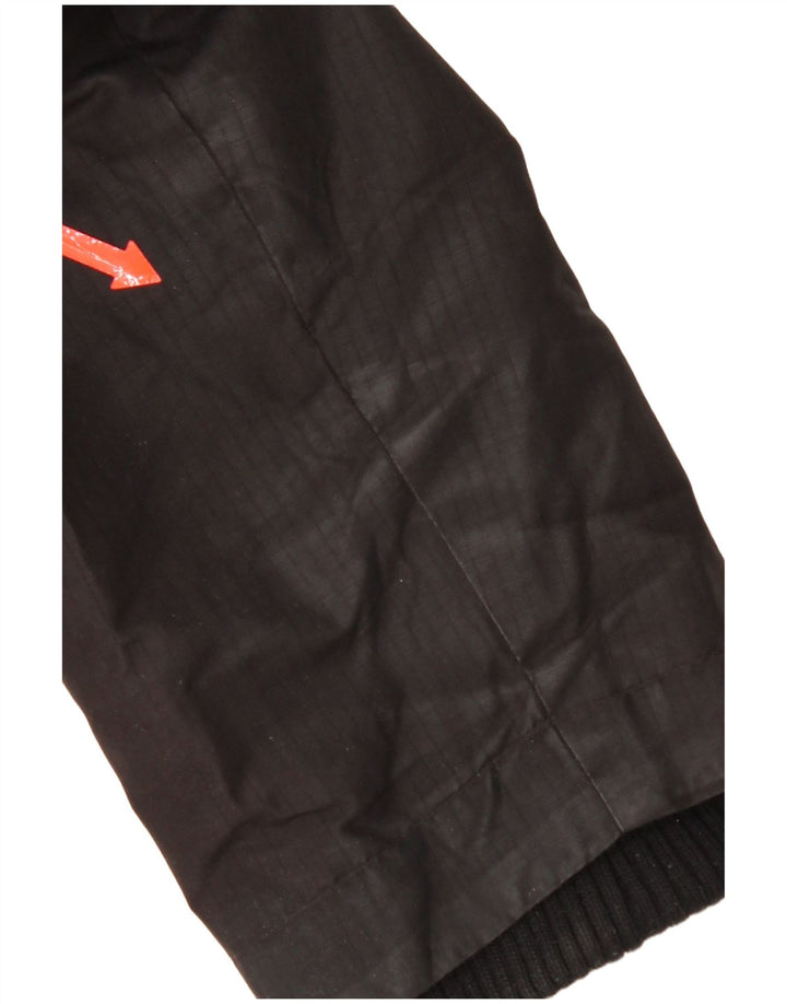 Superdry Damen-Windbreakerjacke mit Kapuze, UK 14, Größe L, Schwarz, Polyester