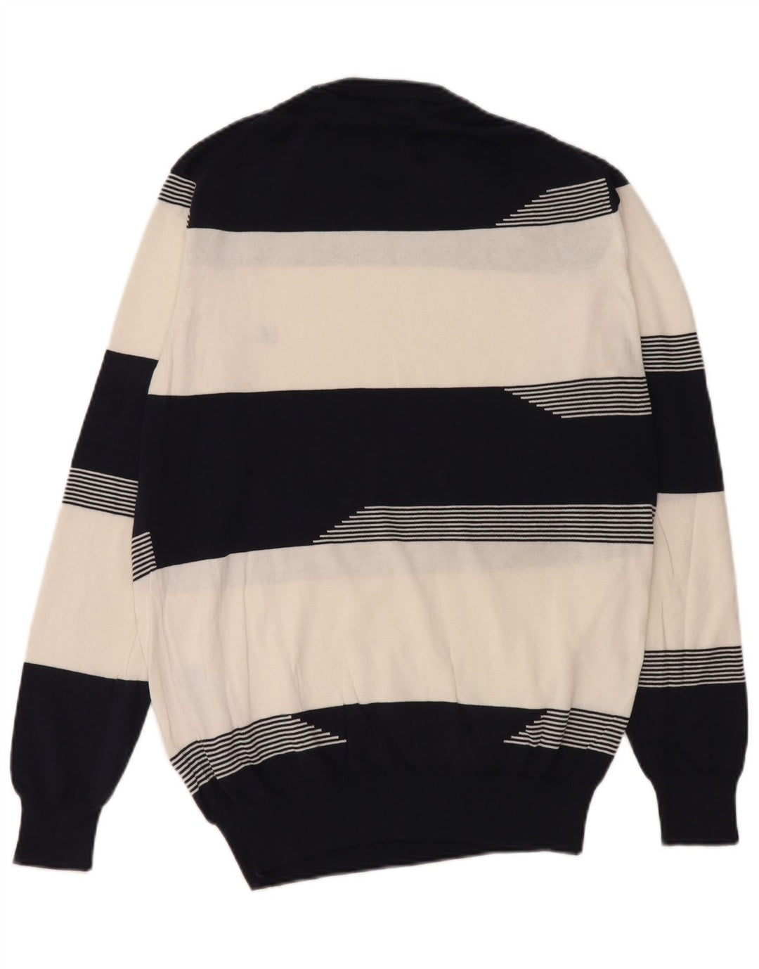 Harmont & Blaine Herren-Pullover mit Rundhalsausschnitt, groß, marineblau gestreift
