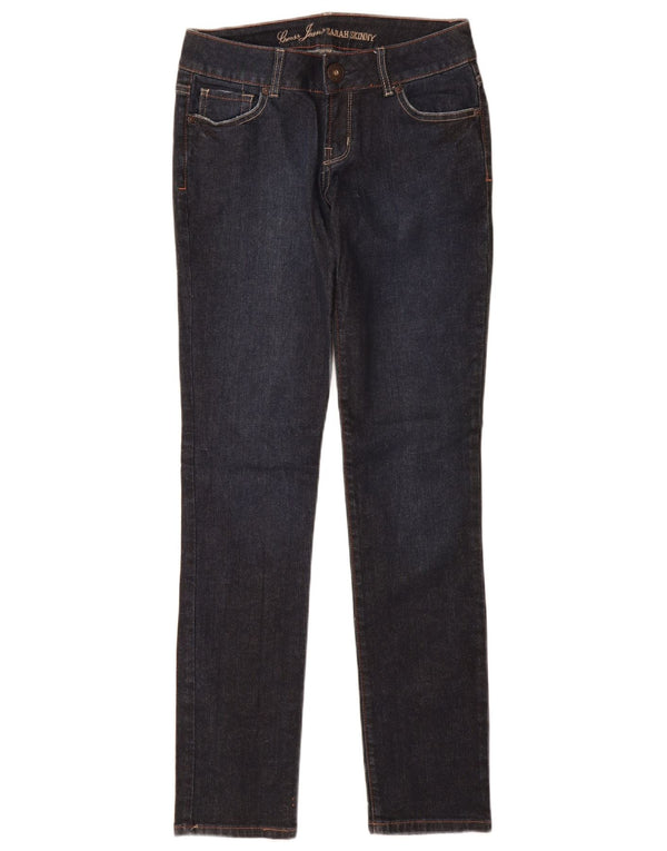 Guess Damen Sarah Skinny Jeans W27 L33 Marineblaue Baumwolle