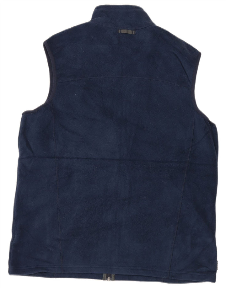 Eddie Bauer Herren Fleeceweste UK 40 Large Marineblau Polyester