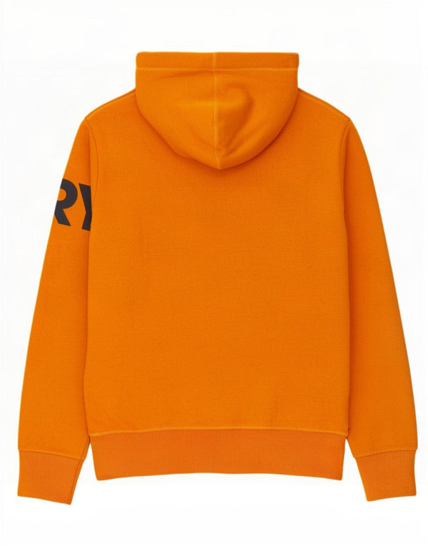 Superdry Mens Graphic Hoodie Jumper Medium Yellow Colourblock Cotton