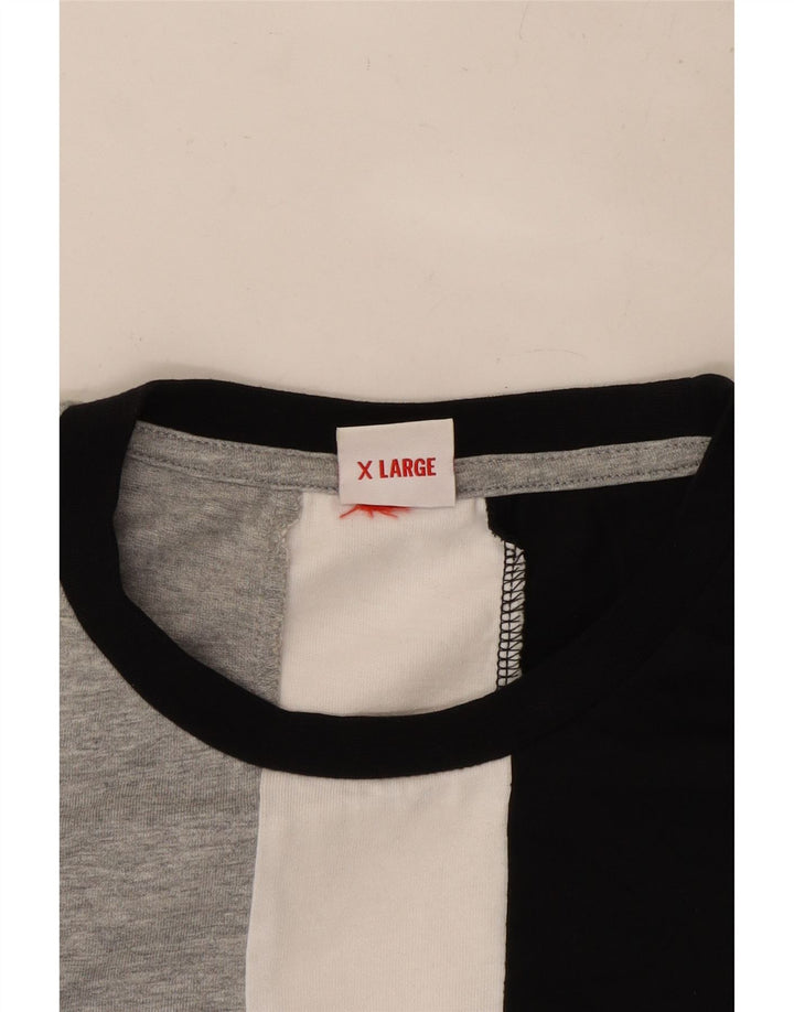 KAPPA Herren Grafik-T-Shirt-Oberteil XL Mehrfarbiger Farbblock