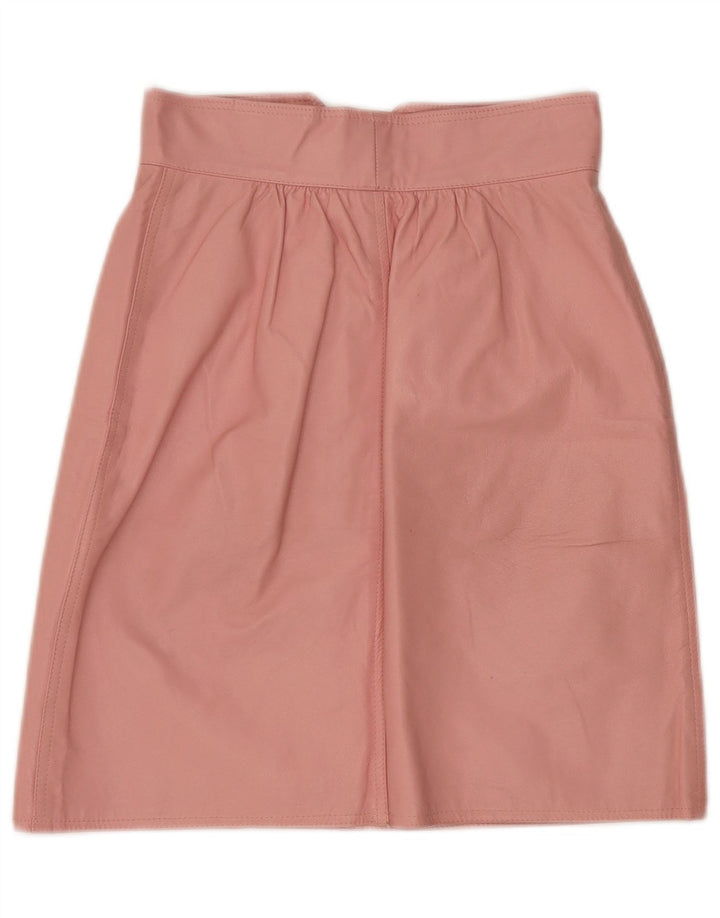 Vetta Damen Lederrock IT 42 Medium W26 Pink