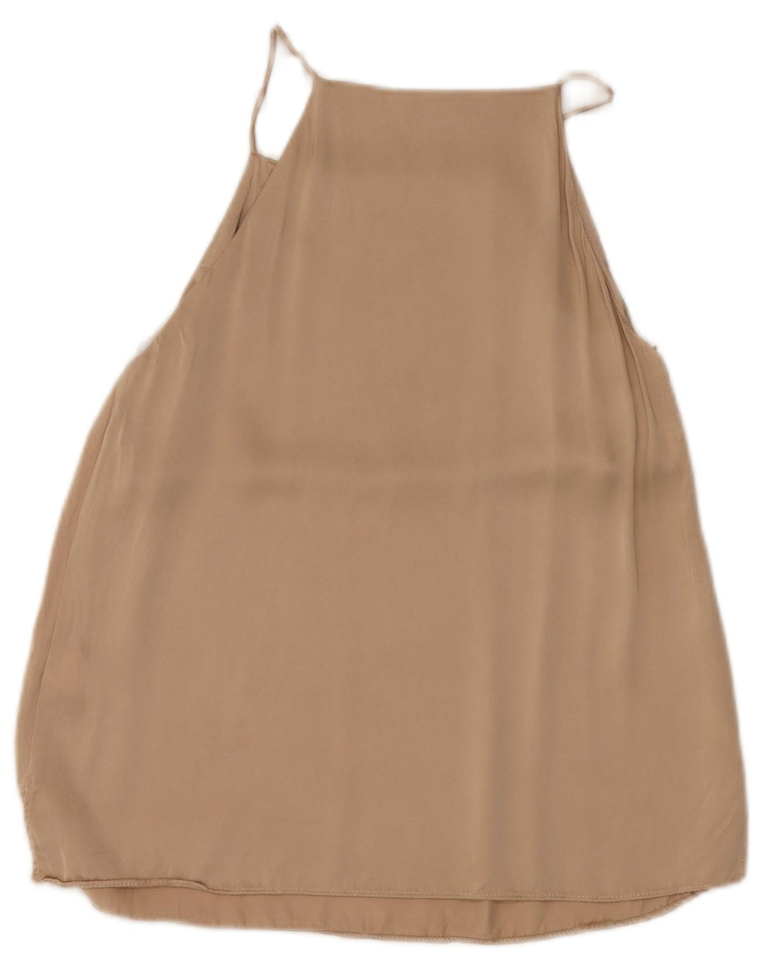 Zara Damen Cami Top UK 10 Small Beige Viskose