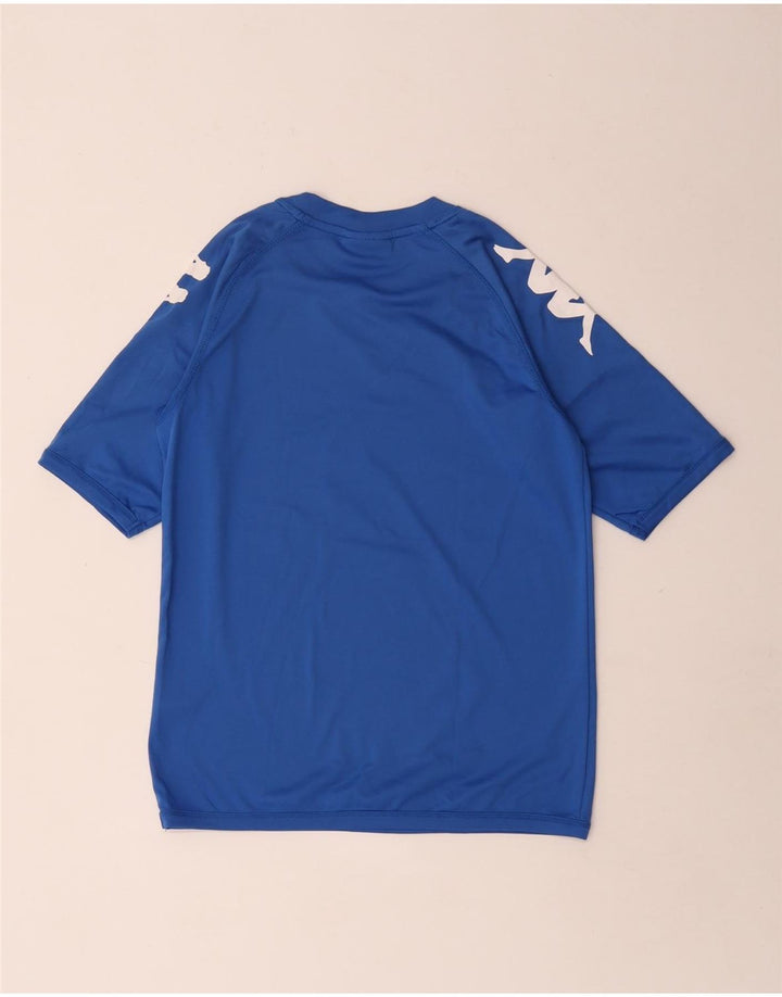 Kappa Grafik-T-Shirt für Jungen, 11–12 Jahre, blaues Polyester