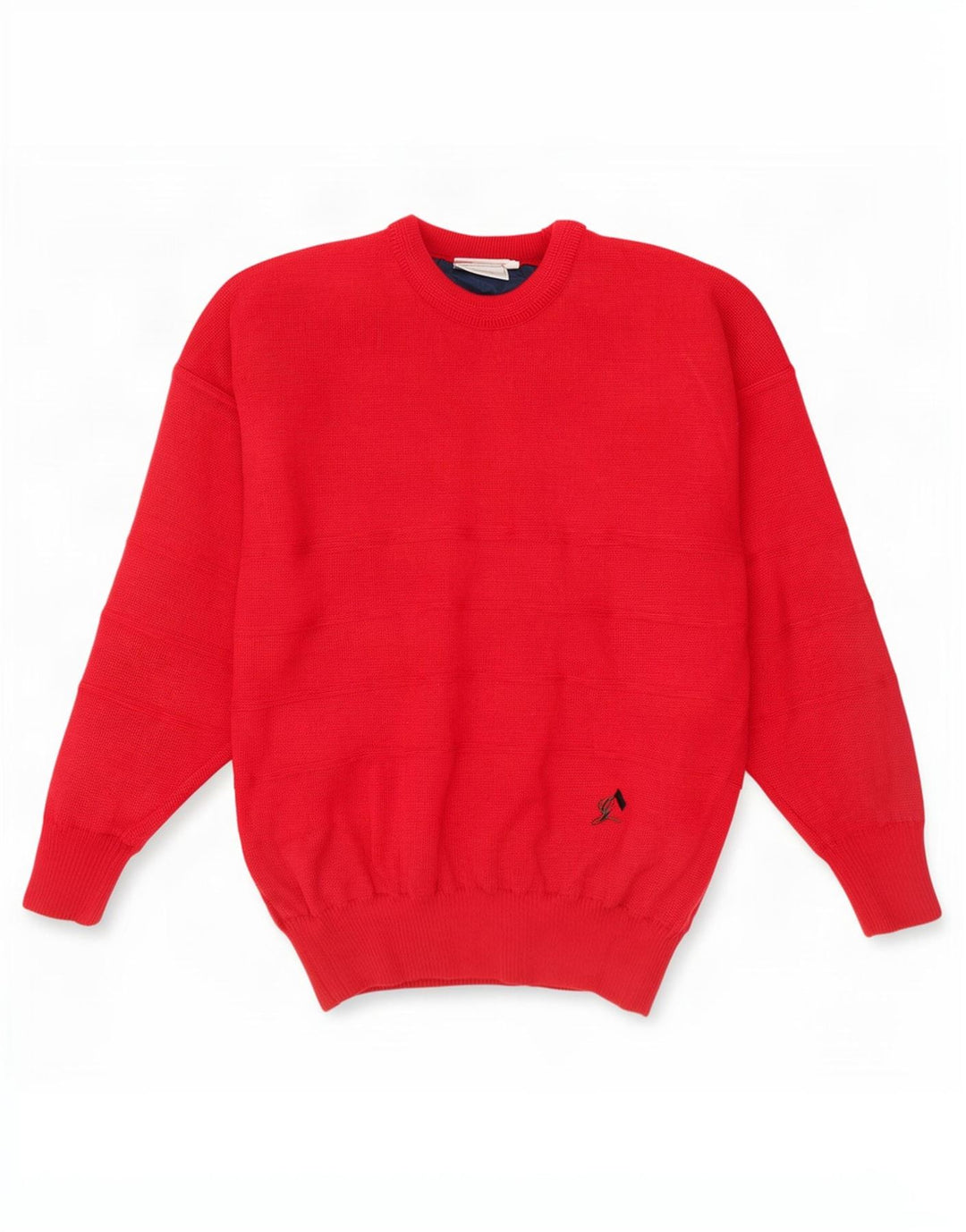 Green Lamb Herren-Pullover mit Rundhalsausschnitt, Größe L, Rot