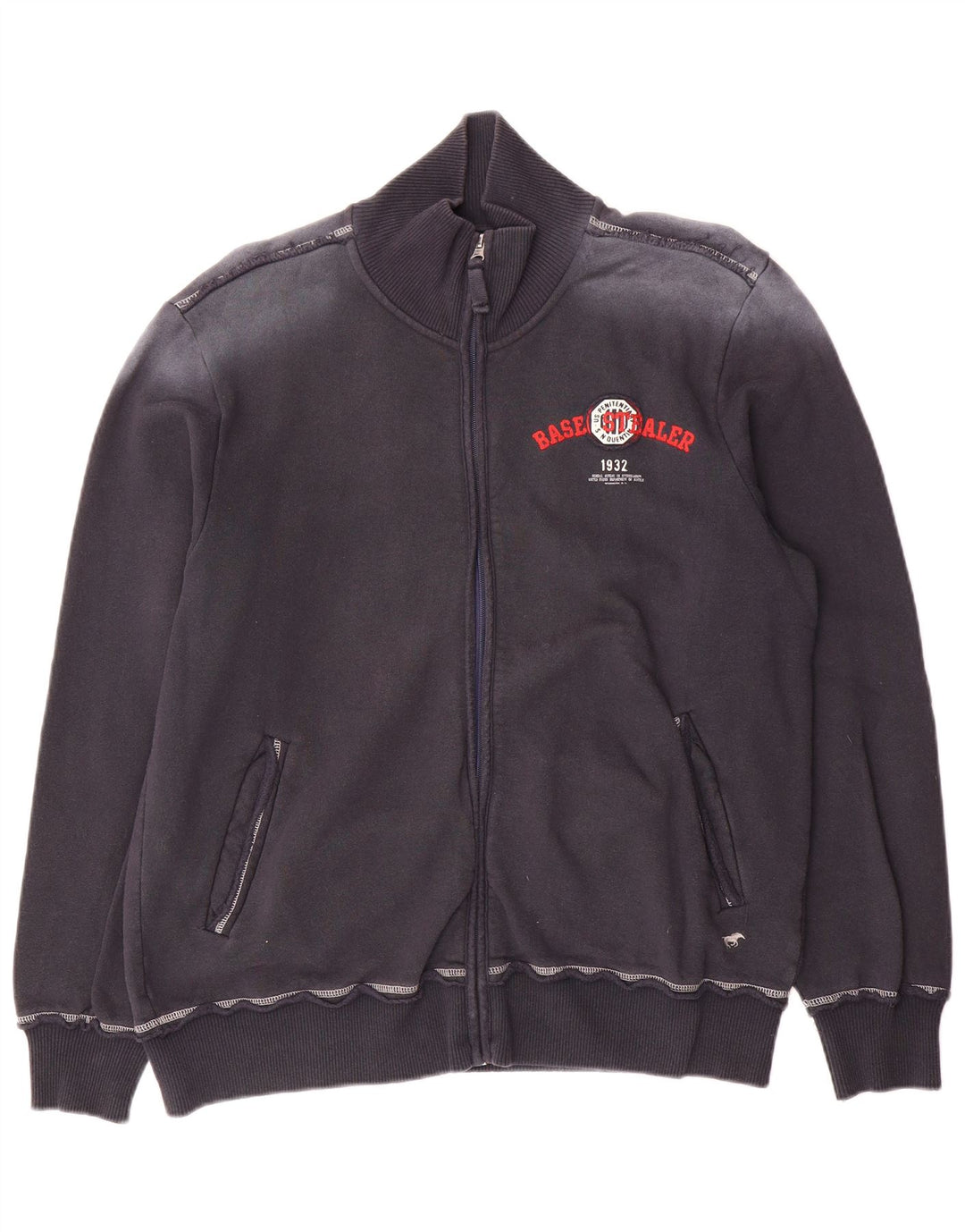 Mustang Herren-Trainingsanzug mit grafischem Oberteil, große marineblaue Baumwolle