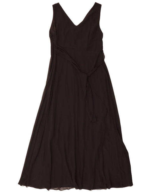Debenhams Damen ärmelloses Maxikleid UK 16 Large Schwarz Polyester