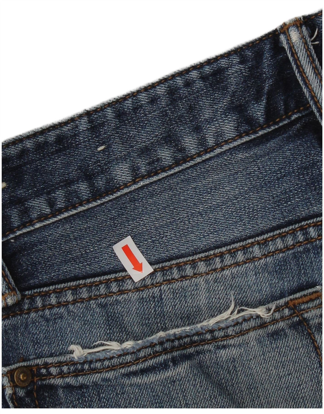 Fat Face Herren Straight Jeans W30 L31 Blaue Baumwolle