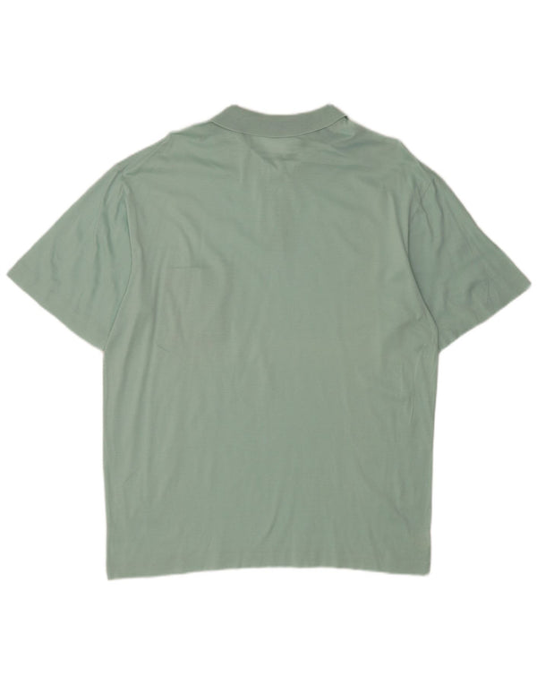 Les Copains Herren Poloshirt IT 52 Große grüne Baumwolle