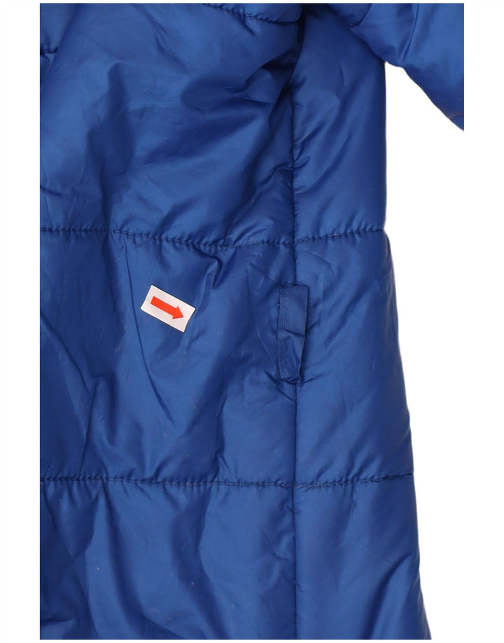 CAVALLI Damen Wattierte Jacke IT 46 Large Blau Polyester