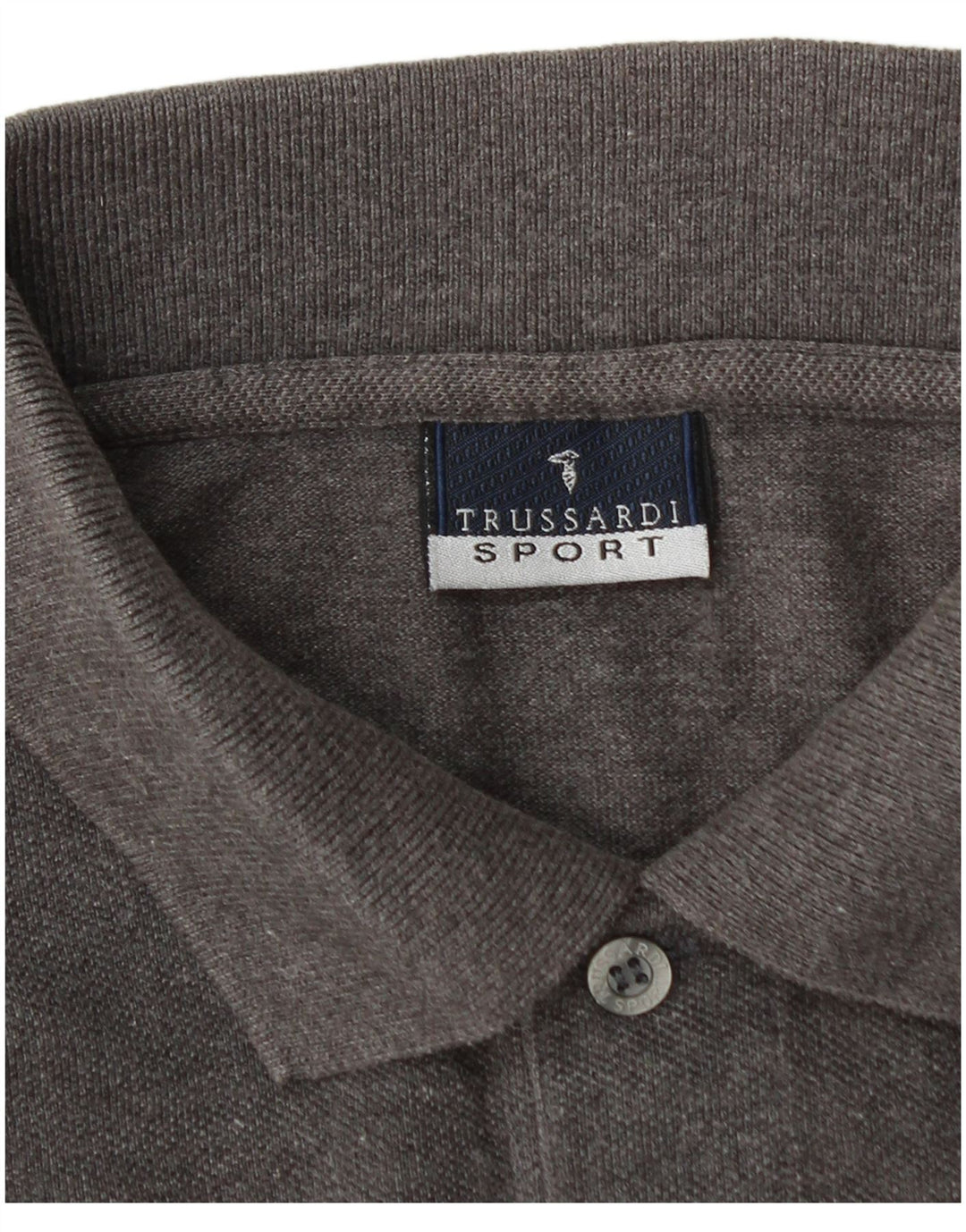 TRUSSARDI Herren-Poloshirt, große graue Baumwolle