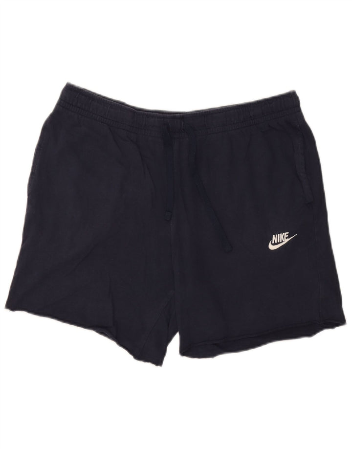 Nike Herren-Sportshorts, groß, marineblau, Baumwolle