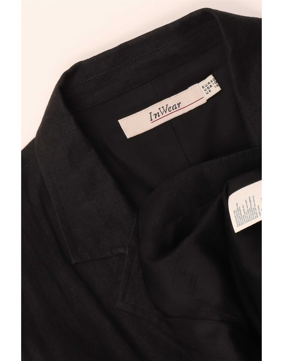 Inwear Damen-Blazerjacke mit 2 Knöpfen, Gr. 14, Größe L, Schwarz, Acetat