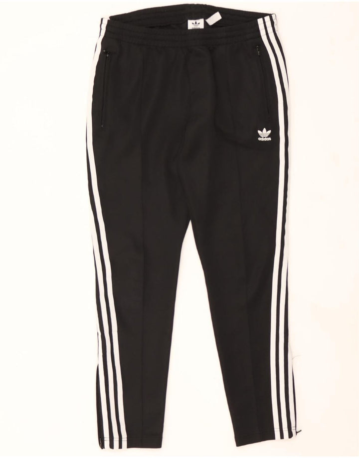 ADIDAS Womens Tracksuit Trousers UK 14 Large Black Polyester Vintage Adidas and Second-Hand Adidas from Messina Hembry 