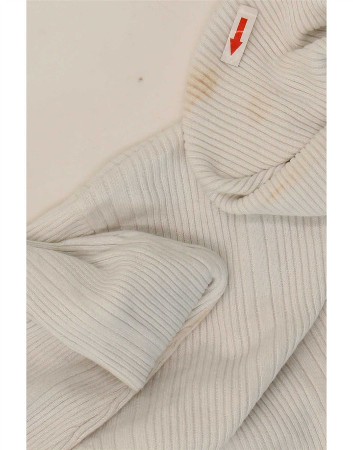 Marks & Spencer Rollkragenpullover für Damen, UK 12, mittelweiße Viskose