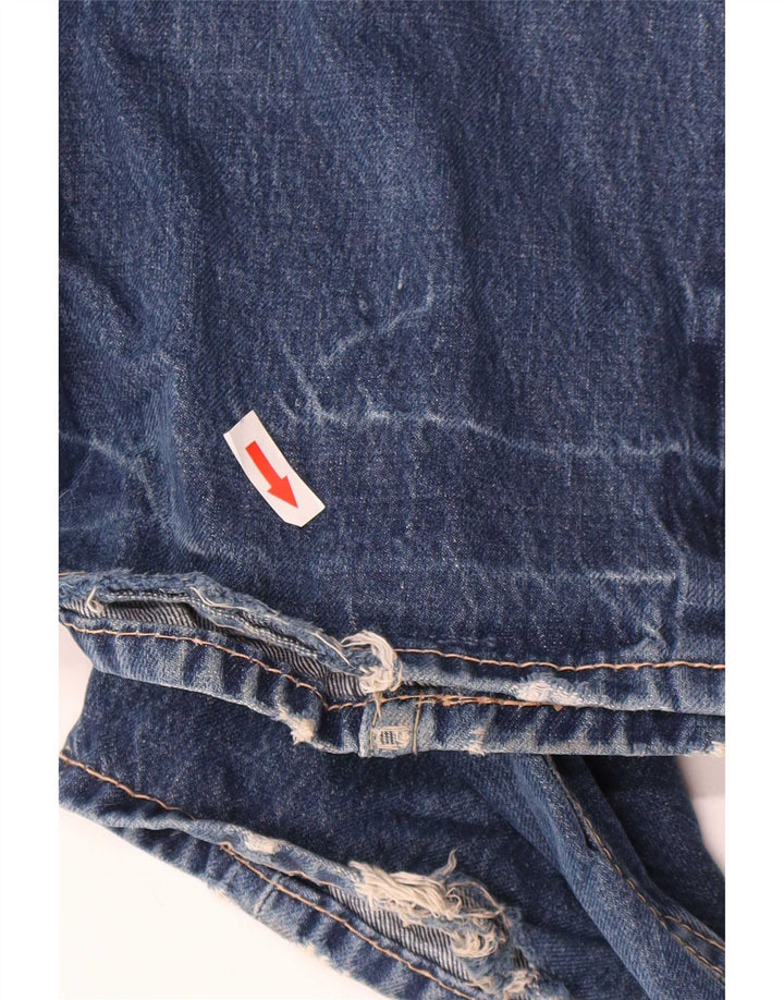 Levi's Herren 907 Bootcut Jeans W30 L34 Blaue Baumwolle