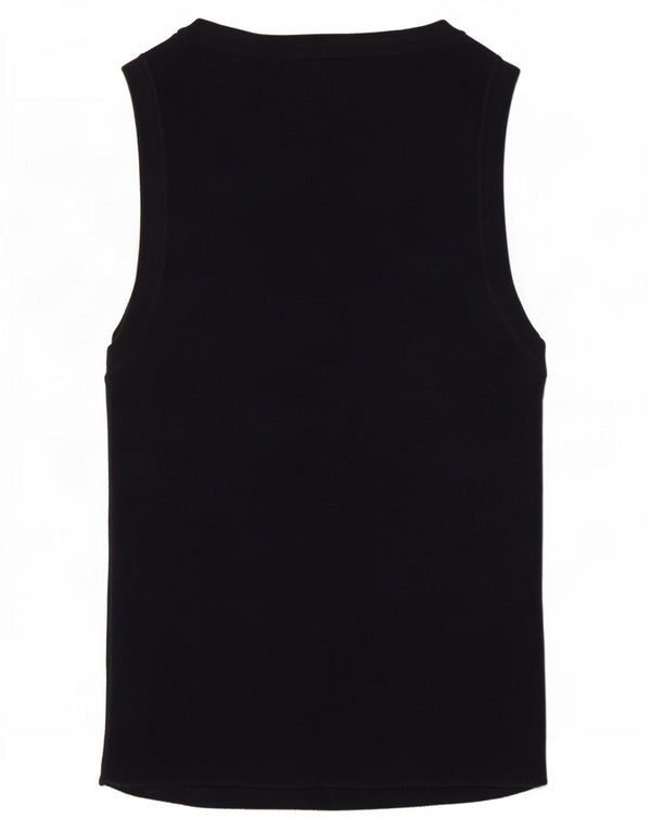 Zara Damen Weste Top UK 8 Small Marineblau