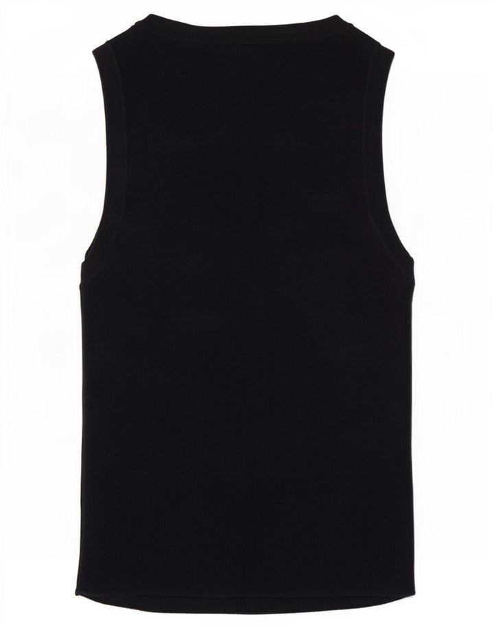 Zara Damen Weste Top UK 8 Small Marineblau
