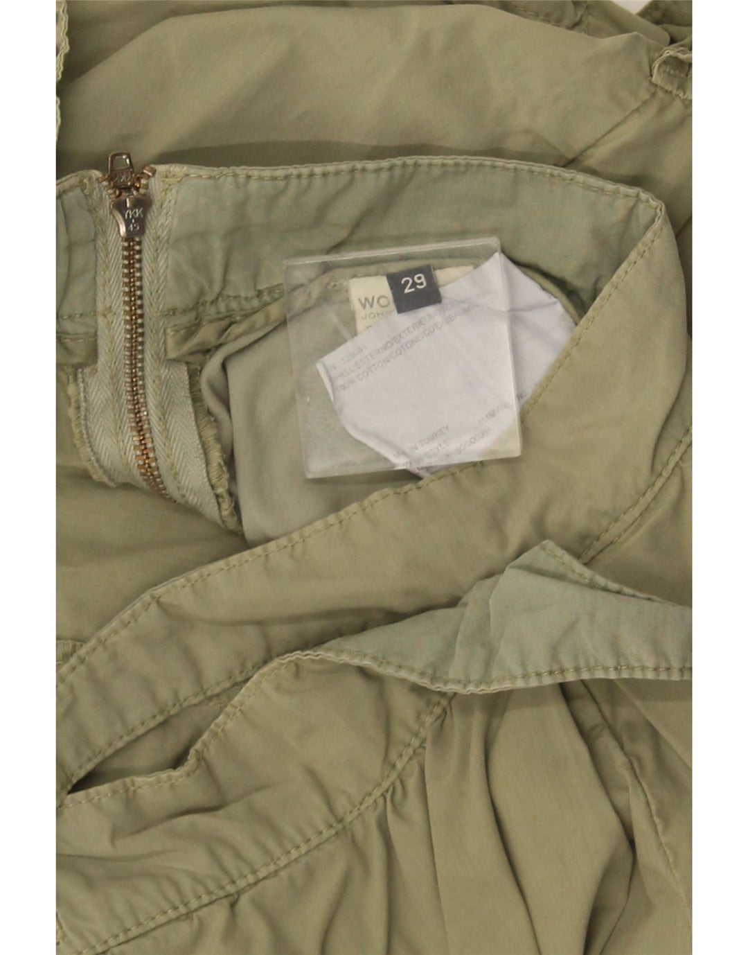 WOOLRICH Damen-Mini-Cargorock W29, mittlere Khaki-Baumwolle
