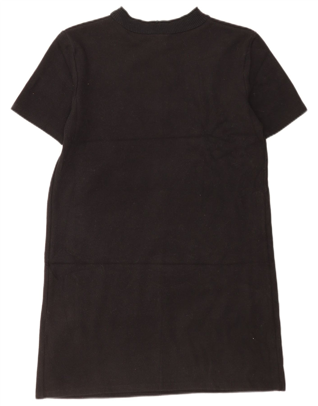 Zara Damen Pulloverkleid mit kurzen Ärmeln, UK 12, Mittelschwarz
