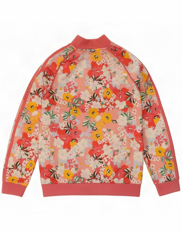 Adidas Mädchen Her Studio London Trainingsanzug Top Jacke 10-11 Jahre Rosa Blumen