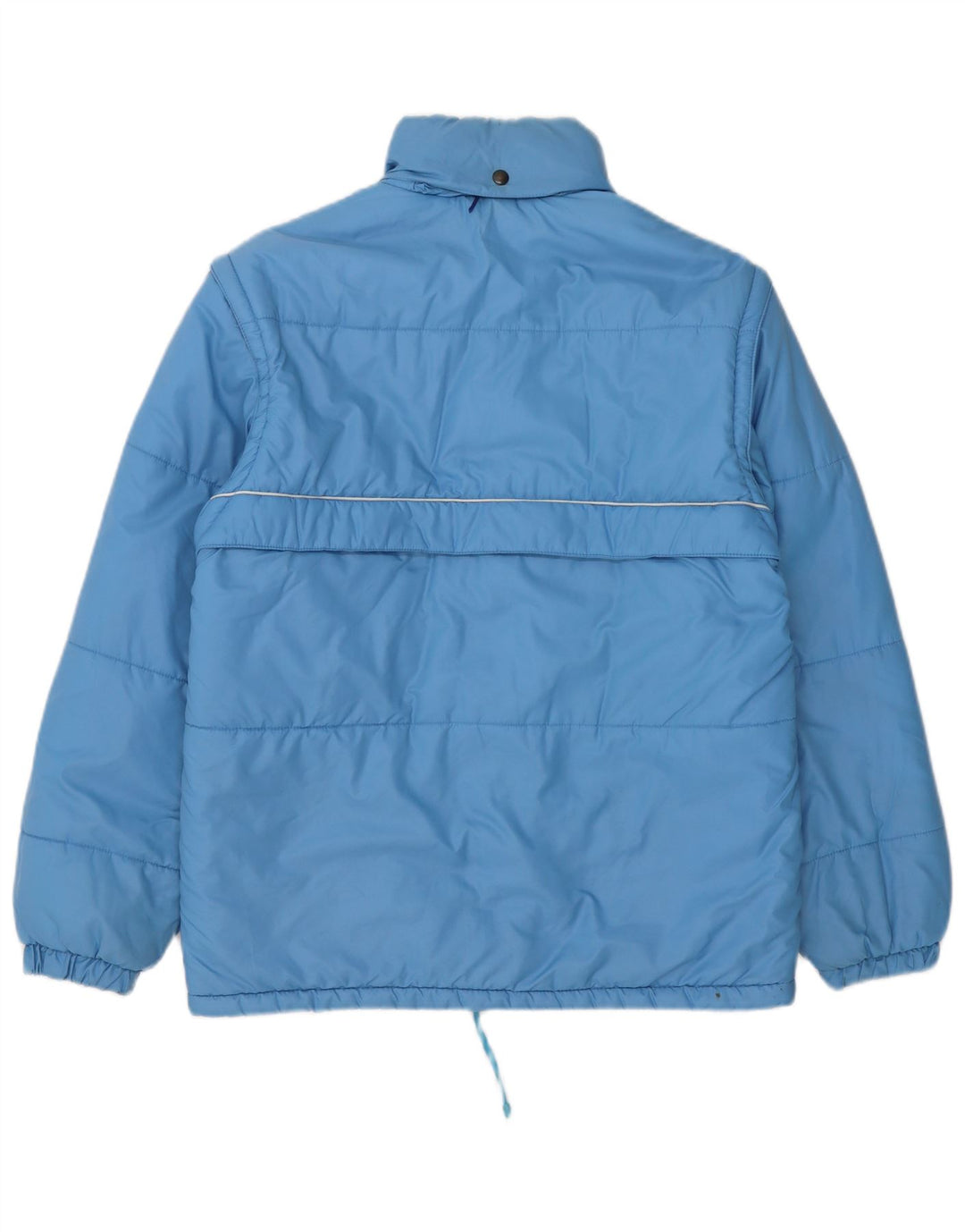 Vintage Herren Wattierte Jacke IT 48 Mittelblaues Polyamid
