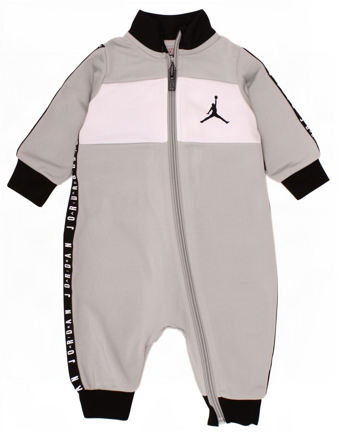 Jordan Baby-Jungen-Overall mit Grafik, 3–6 Monate, graues Farbblock-Polyester