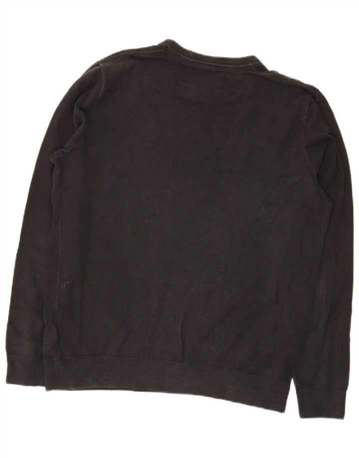 Calvin Klein Jeans Herren Sweatshirt Pullover Large Schwarz Baumwolle