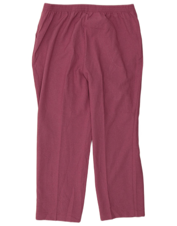 Marks & Spencer Damen-Hose, kurz geschnitten, UK 18, XL, W38, L26, rosa kariert