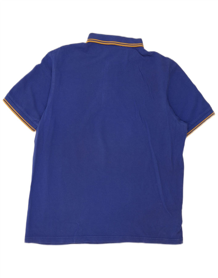 Fred Perry Herren Poloshirt XL Blaue Baumwolle